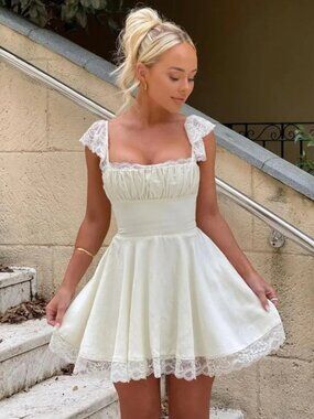 sorrel tulle asymmetric mini dress Off-Shoulder Asymmetric Balloon-Sleeve Mini Dress in Black - XS
